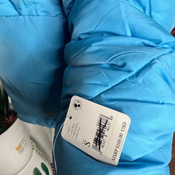 New Free People Blue Emmy Swing Puffer Jacket - Picture 9 of 9